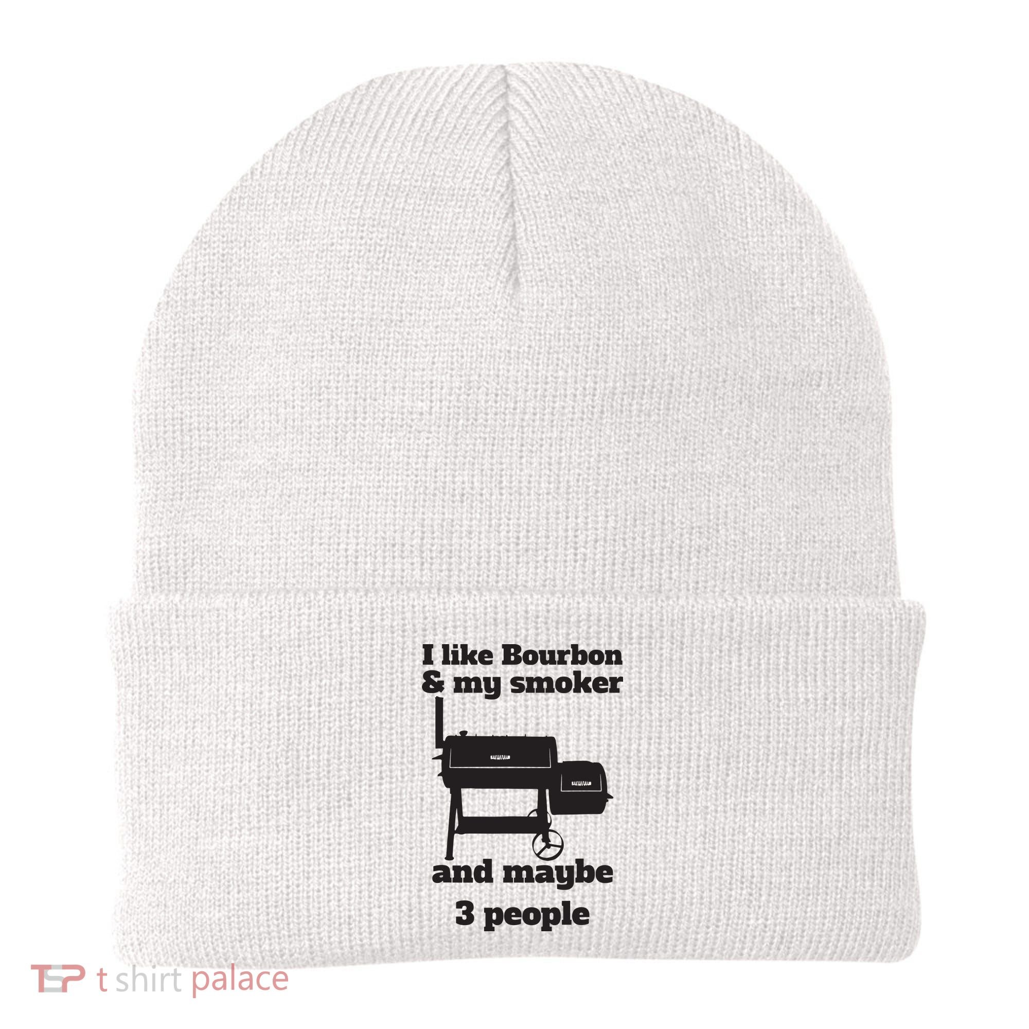 Best Dad BBQ Smoker Grill Lover Bourbon Whiskey Beanie