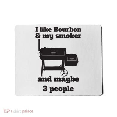 Best Dad BBQ Smoker Grill Lover Bourbon Whiskey Mousepad