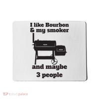 Best Dad BBQ Smoker Grill Lover Bourbon Whiskey Mousepad thumb 0