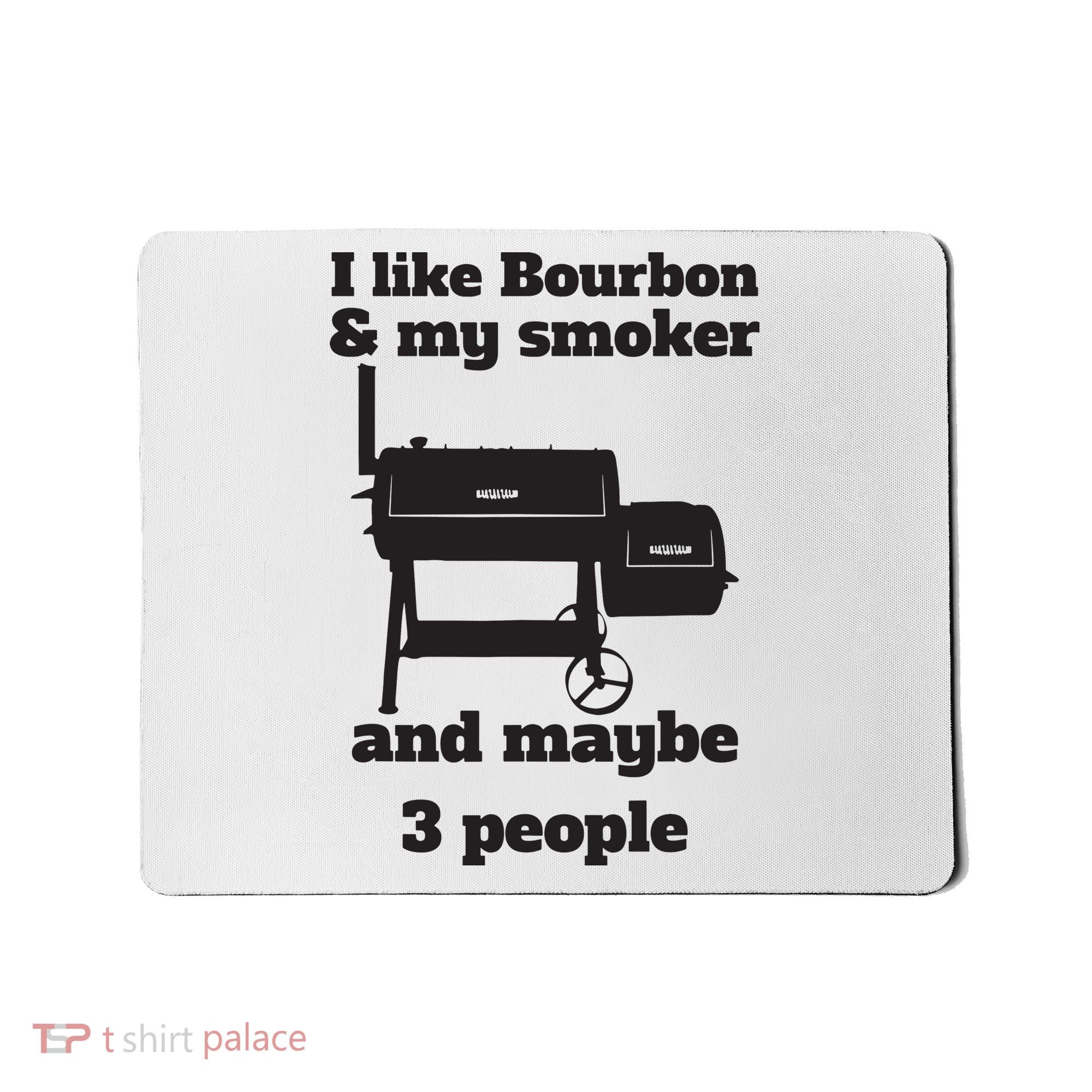 Best Dad BBQ Smoker Grill Lover Bourbon Whiskey Mousepad