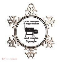 Best Dad BBQ Smoker Grill Lover Bourbon Whiskey Ornament thumb 0