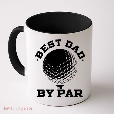 Best Dad By Par Gift Funny Golf Player Father's Day Gift Coffee Mug