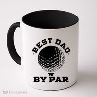 Best Dad By Par Gift Funny Golf Player Father's Day Gift Coffee Mug thumb 0