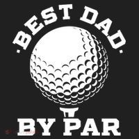 Best Dad By Par Gift Funny Golf Player Father's Day Gift Beanie thumb 2