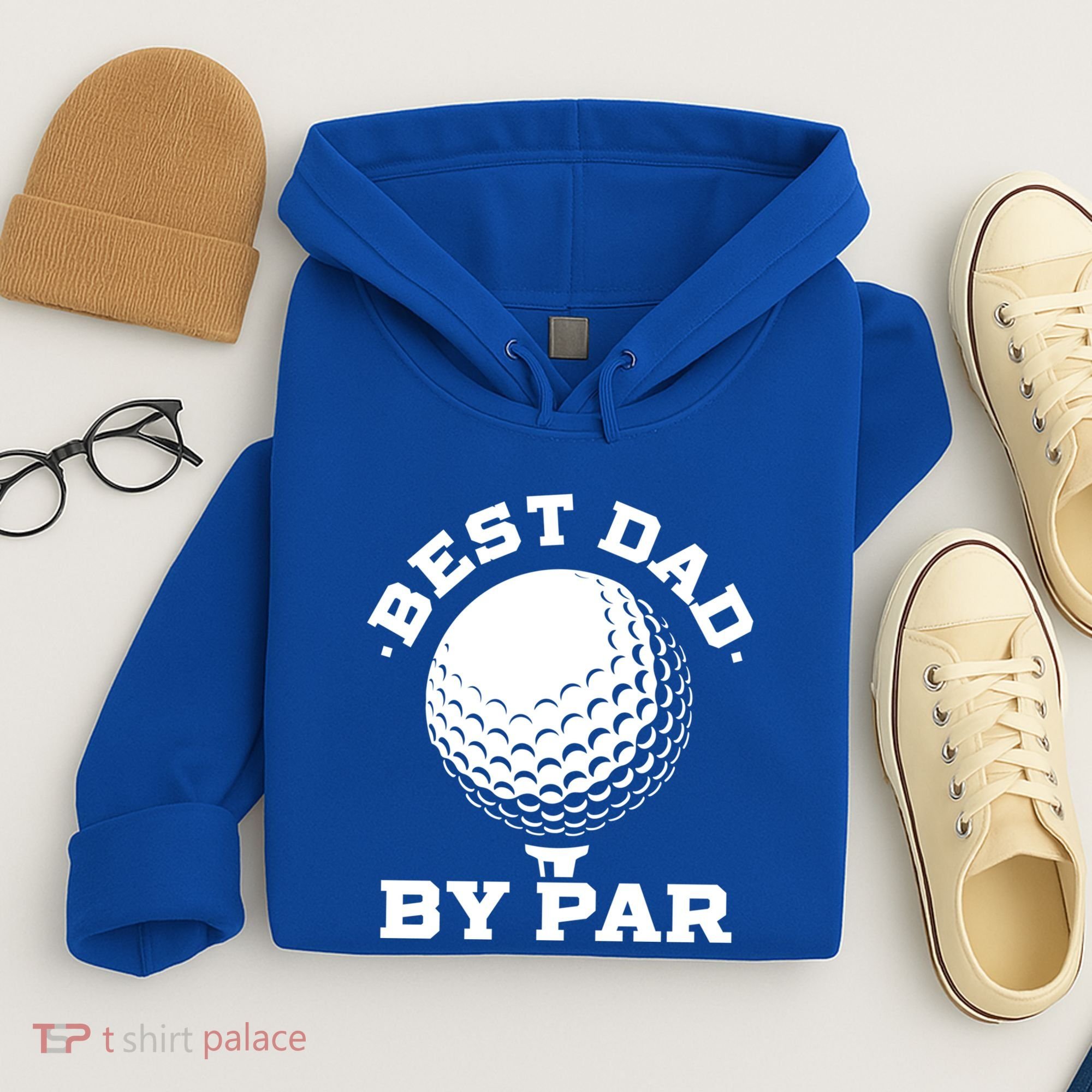 Best Dad By Par Gift Funny Golf Player Father's Day Gift Hoodie