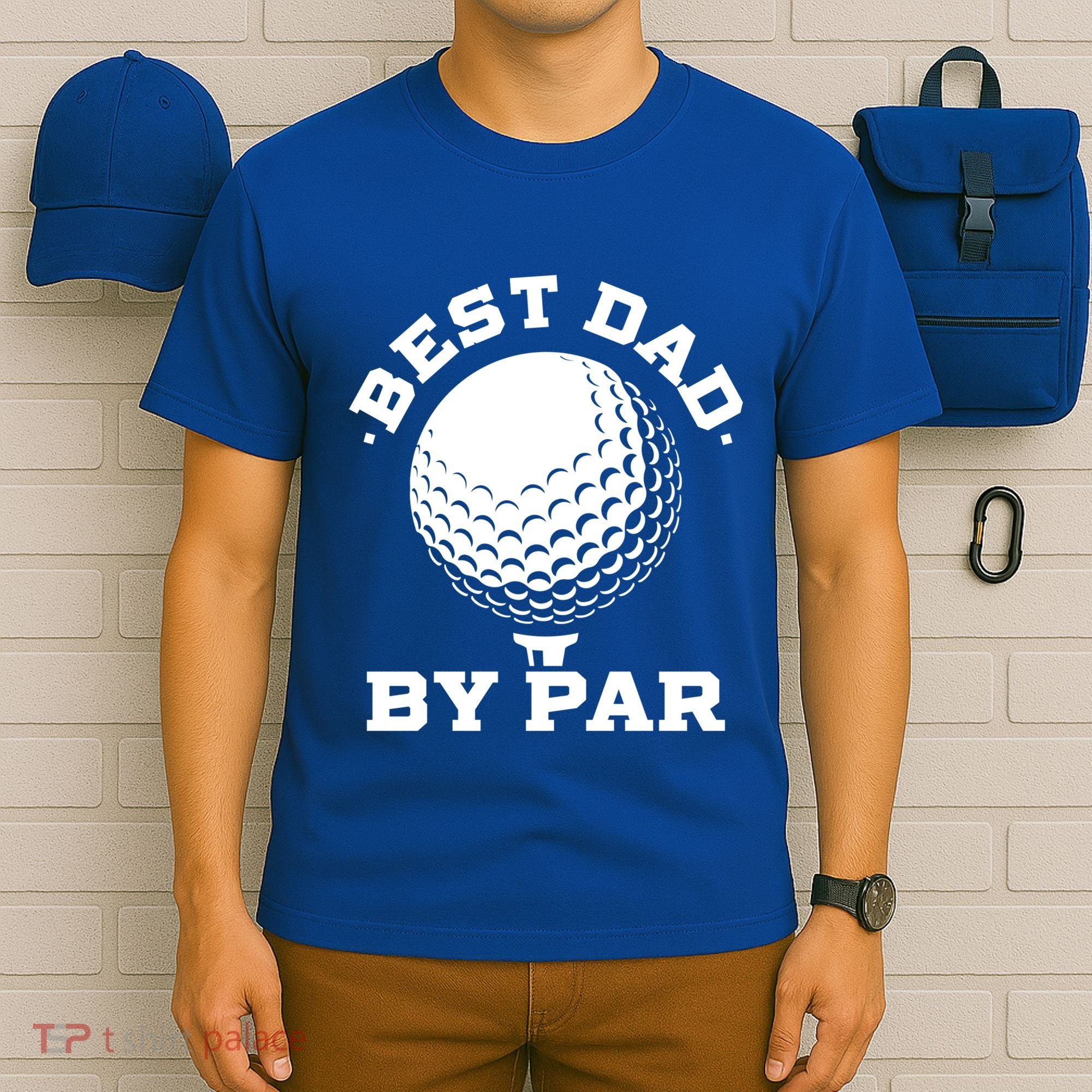 Best Dad By Par Gift Funny Golf Player Father's Day Gift T-Shirt