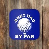 Best Dad By Par Gift Funny Golf Player Father's Day Gift Coaster thumb 0