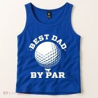 Best Dad By Par Gift Funny Golf Player Father's Day Gift Tank Top thumb 2