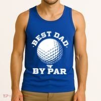 Best Dad By Par Gift Funny Golf Player Father's Day Gift Tank Top thumb 3