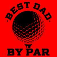 Best Dad By Par Gift Funny Golf Player Father's Day Gift Santa Hat thumb 1