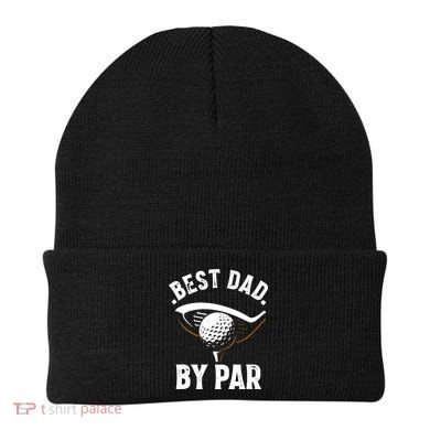 Best Dad by Par Funny Golf Player Father's Day Beanie