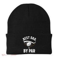 Best Dad by Par Funny Golf Player Father's Day Beanie thumb 0