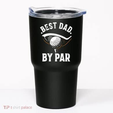 Best Dad by Par Funny Golf Player Father's Day Tumbler