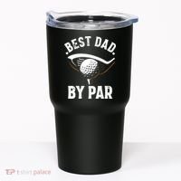 Best Dad by Par Funny Golf Player Father's Day Tumbler thumb 0