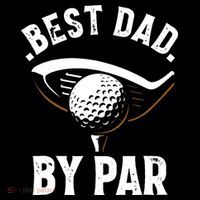 Best Dad by Par Funny Golf Player Father's Day Ornament thumb 1