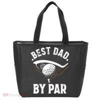 Best Dad by Par Funny Golf Player Father's Day Tote Bag thumb 0