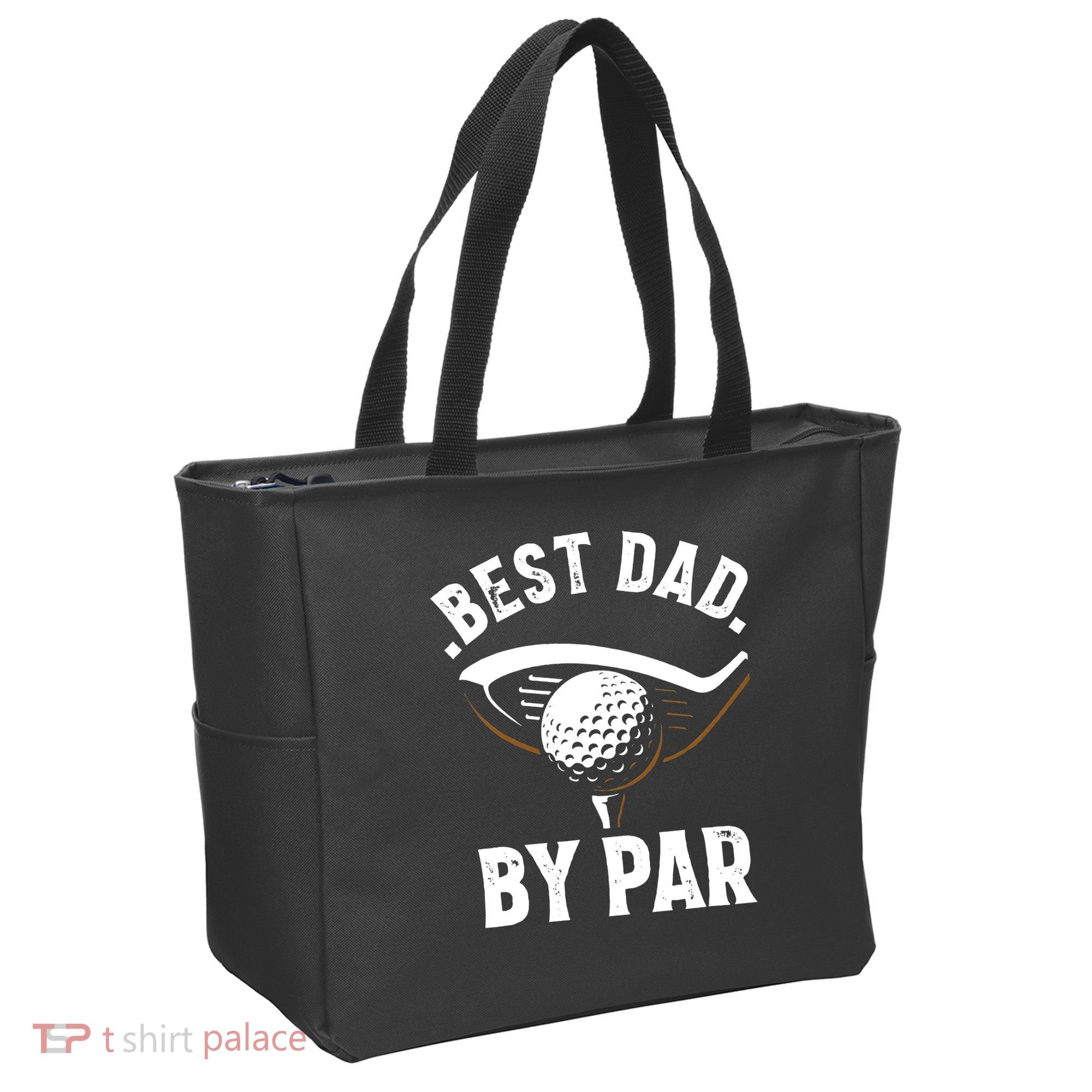 Best Dad by Par Funny Golf Player Father's Day Tote Bag