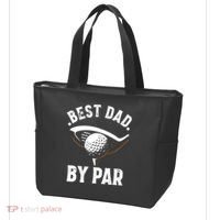 Best Dad by Par Funny Golf Player Father's Day Tote Bag thumb 3