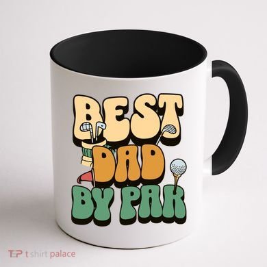 Best Dad By Par Golf FatherS Day Birthday Gift Coffee Mug back
