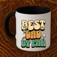 Best Dad By Par Golf FatherS Day Birthday Gift Coffee Mug thumb 2