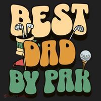 Best Dad By Par Golf FatherS Day Birthday Gift Hat thumb 2