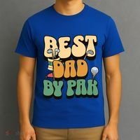 Best Dad By Par Golf FatherS Day Birthday Gift T-Shirt thumb 3