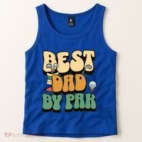 Best Dad By Par Golf FatherS Day Birthday Gift Tank Top thumb 2