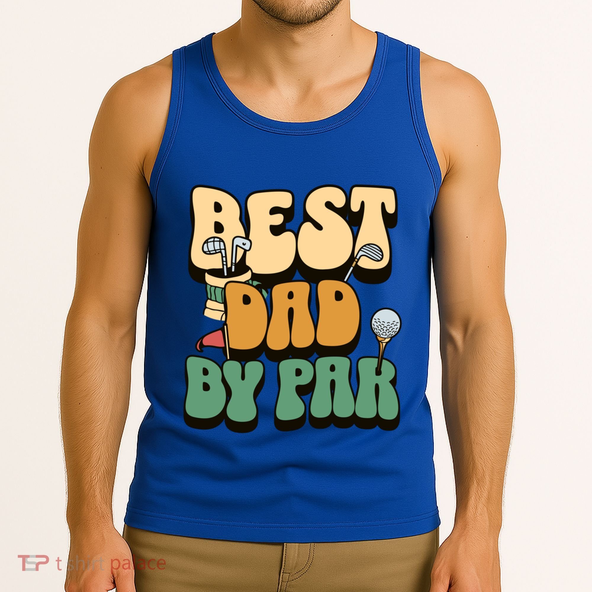 Best Dad By Par Golf FatherS Day Birthday Gift Tank Top