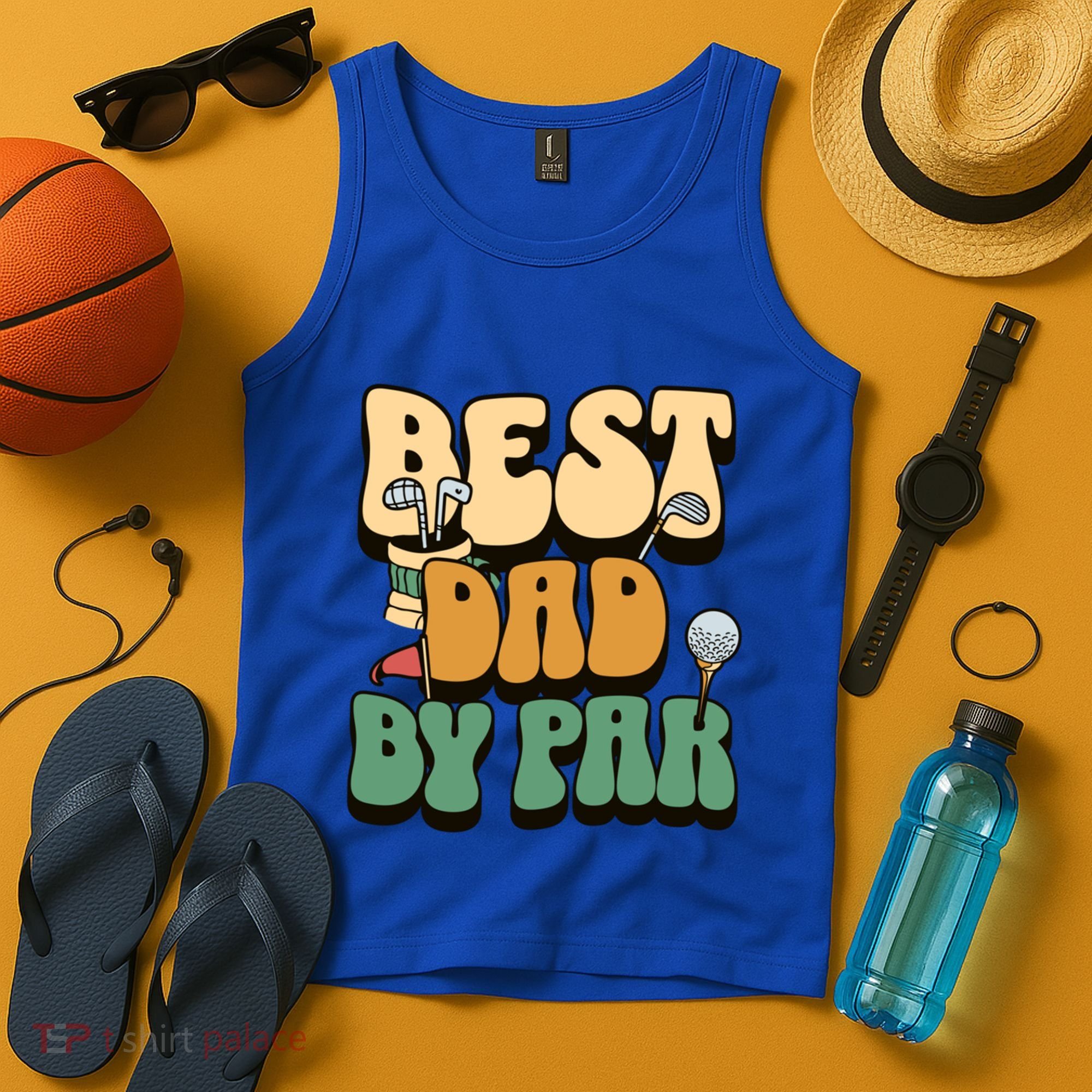 Best Dad By Par Golf FatherS Day Birthday Gift Tank Top