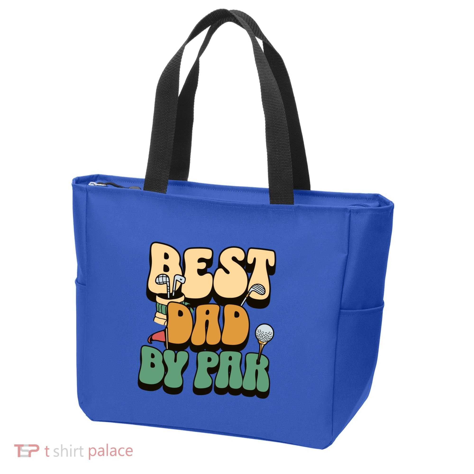 Best Dad By Par Golf FatherS Day Birthday Gift Tote Bag