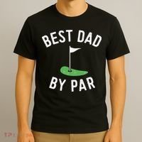 Best Dad By Par Funny Golf Father's Day Gift Daddy T-Shirt thumb 3