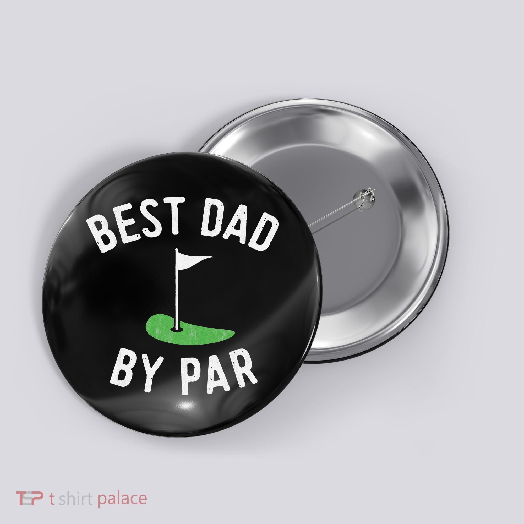 Best Dad By Par Funny Golf Father's Day Gift Daddy Button
