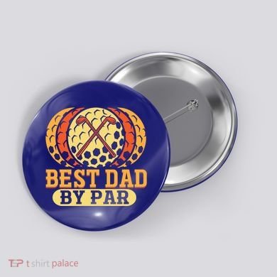 Best Dad By Par Father´s Day Golf Cool Gift Button