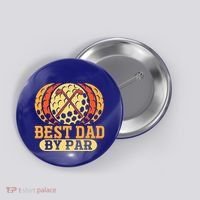 Best Dad By Par Father´s Day Golf Cool Gift Button thumb 0