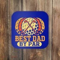 Best Dad By Par Father´s Day Golf Cool Gift Coaster thumb 0