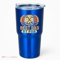Best Dad By Par Father´s Day Golf Cool Gift Tumbler thumb 0