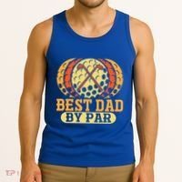 Best Dad By Par Father´s Day Golf Cool Gift Tank Top thumb 3