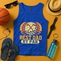 Best Dad By Par Father´s Day Golf Cool Gift Tank Top thumb 4