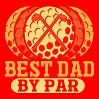 Best Dad By Par Father´s Day Golf Cool Gift Santa Hat thumb 1