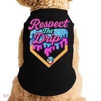 Baseball Drip B.oys Home Plate Ice Cream Respect The Drip Doggie Tank thumb 0