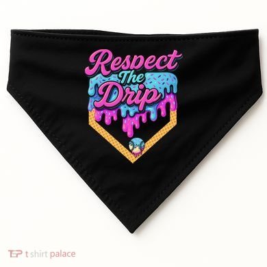 Baseball Drip B.oys Home Plate Ice Cream Respect The Drip USA-Made Doggie Bandana