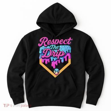 Baseball Drip B.oys Home Plate Ice Cream Respect The Drip Hoodie