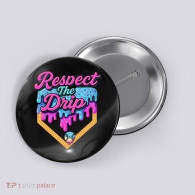 Baseball Drip B.oys Home Plate Ice Cream Respect The Drip Button