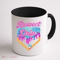 Baseball Drip B.oys Home Plate Ice Cream Respect The Drip Coffee Mug thumb 1