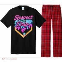 Baseball Drip B.oys Home Plate Ice Cream Respect The Drip Pajama Set thumb 0