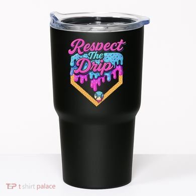 Baseball Drip B.oys Home Plate Ice Cream Respect The Drip Tumbler