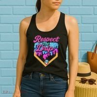 Baseball Drip B.oys Home Plate Ice Cream Respect The Drip Women's Tank Top thumb 2
