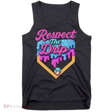 Baseball Drip B.oys Home Plate Ice Cream Respect The Drip Tank Top
