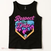 Baseball Drip B.oys Home Plate Ice Cream Respect The Drip Tank Top thumb 2