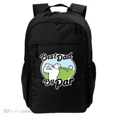 Best Dad By Par Funny Father's Day Golf Funny Gift Backpack
